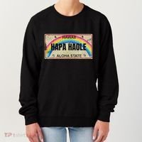 Hapa Haole Hawaiian License Plate Women's Sweatshirt thumb 0
