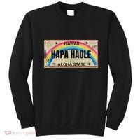 Hapa Haole Hawaiian License Plate Sweatshirt thumb 0