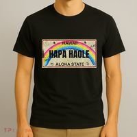 Hapa Haole Hawaiian License Plate T-Shirt thumb 3