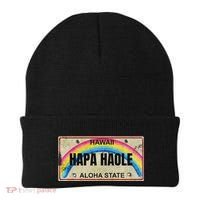 Hapa Haole Hawaiian License Plate Beanie thumb 0