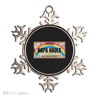 Hapa Haole Hawaiian License Plate Ornament