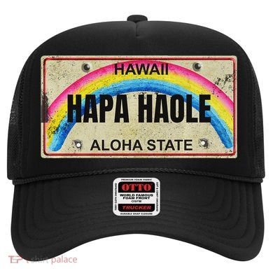 Hapa Haole Hawaiian License Plate Hat