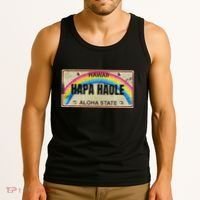 Hapa Haole Hawaiian License Plate Tank Top thumb 3