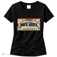 Hapa Haole Hawaiian License Plate Women's T-Shirt thumb 0