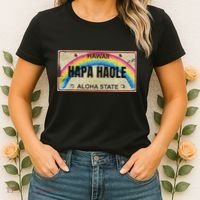 Hapa Haole Hawaiian License Plate Women's T-Shirt thumb 2
