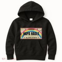 Hapa Haole Hawaiian License Plate Kids Hoodie thumb 0