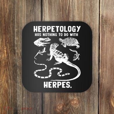 Herpetology Herpes Coaster