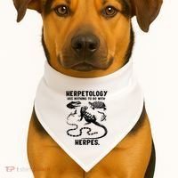 Herpetology Herpes USA-Made Doggie Bandana thumb 1