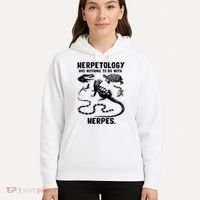 Herpetology Herpes Hoodie thumb 5