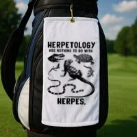 Herpetology Herpes Golf Towel thumb 2
