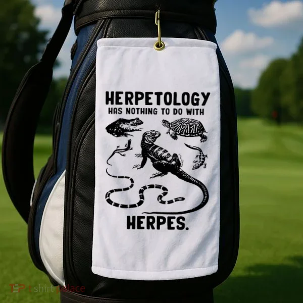 Herpetology Herpes Golf Towel