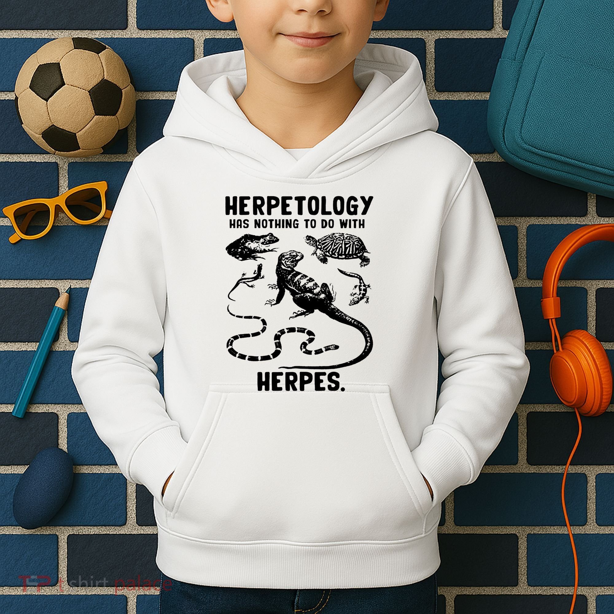 Herpetology Herpes Kids Hoodie