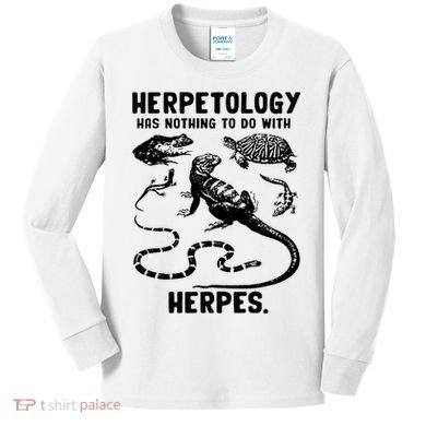 Herpetology Herpes Kids Long Sleeve Shirt
