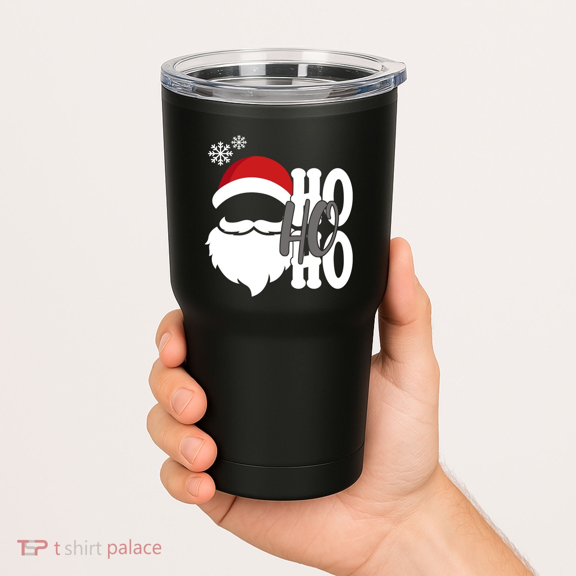 Ho Ho Ho Santa Claus Cozy Christmas Tumbler