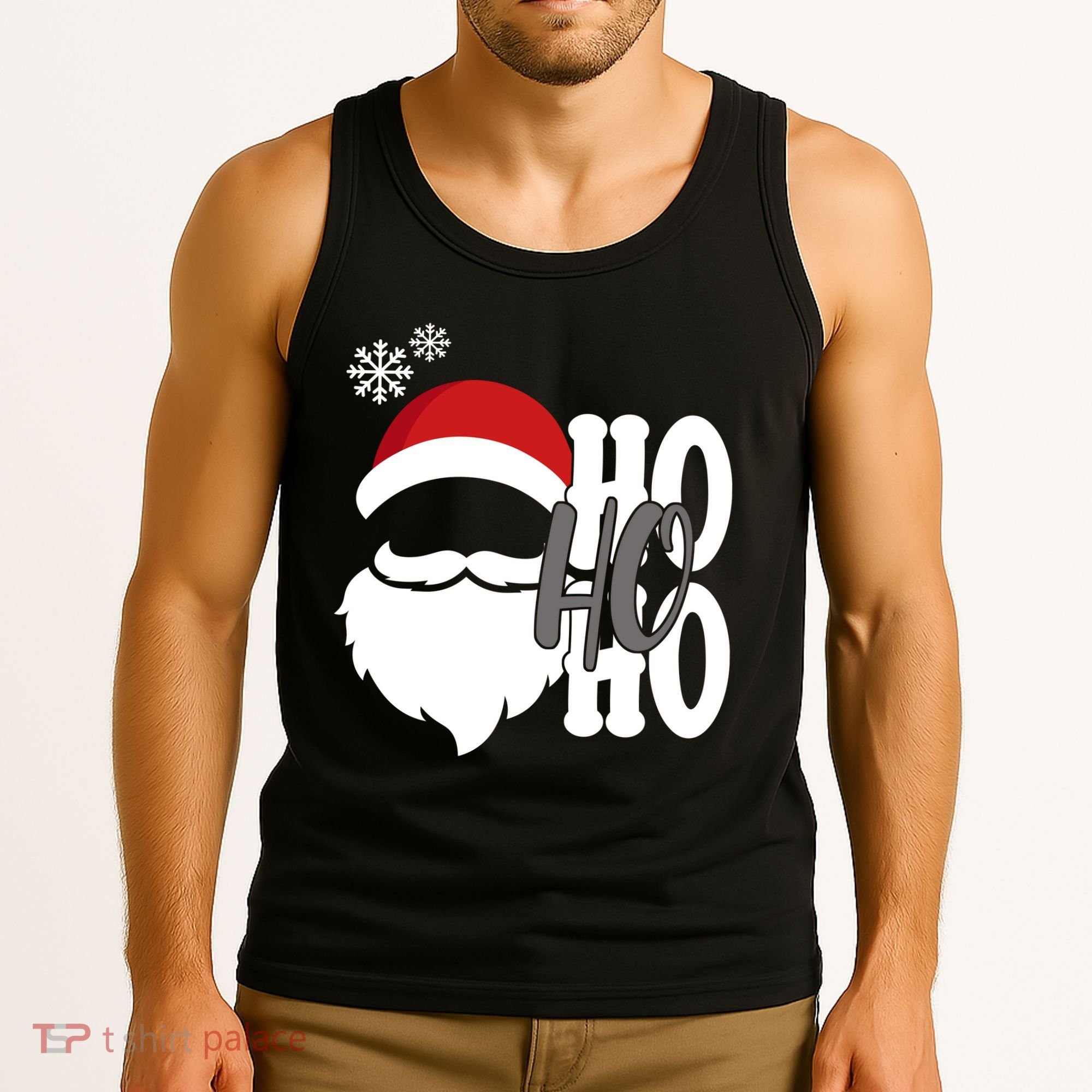 Ho Ho Ho Santa Claus Cozy Christmas Tank Top