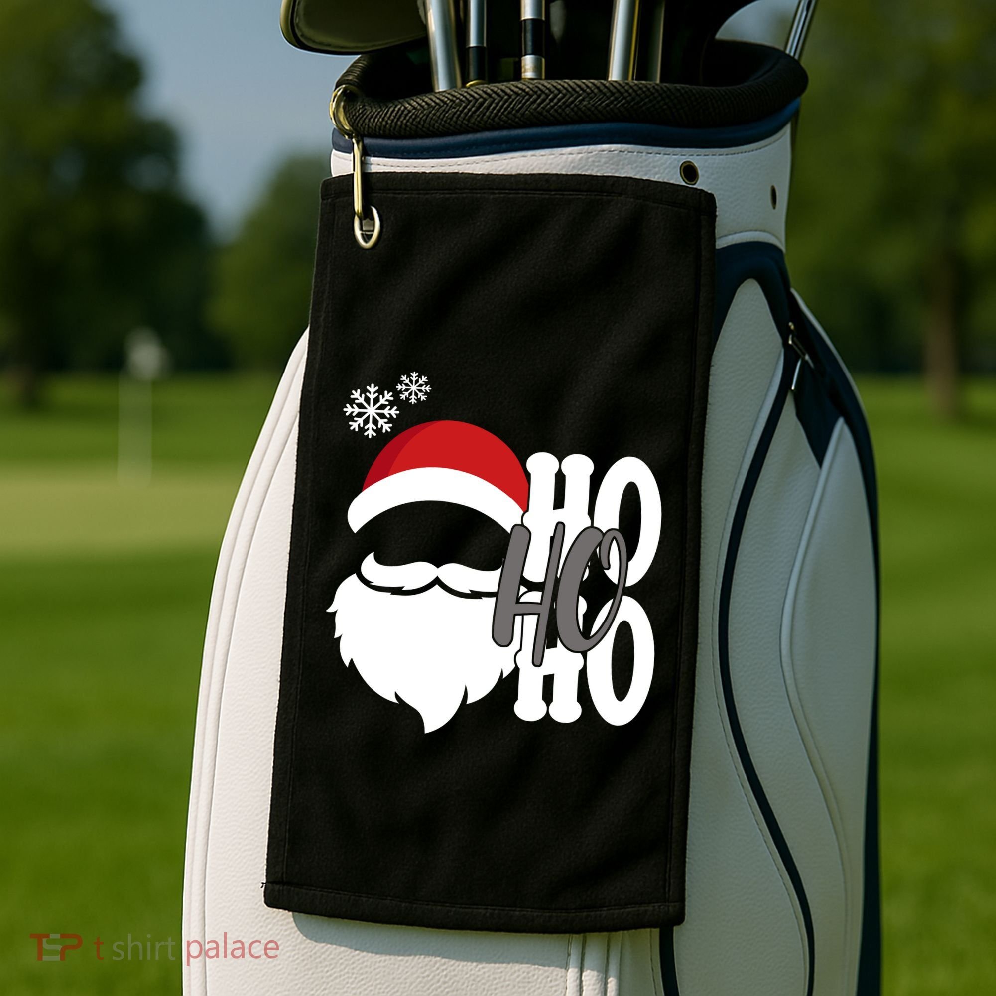 Ho Ho Ho Santa Claus Cozy Christmas Golf Towel