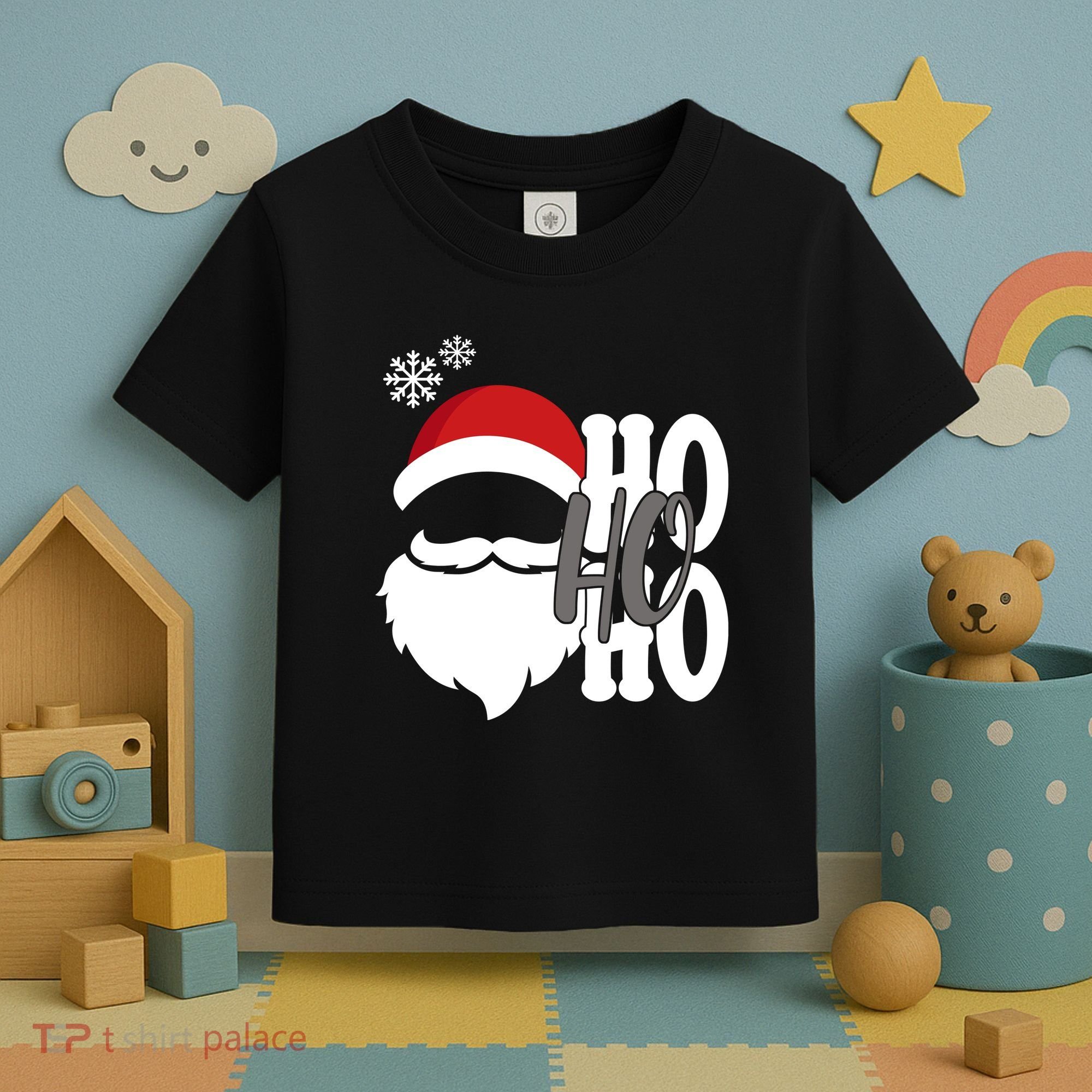 Ho Ho Ho Santa Claus Cozy Christmas Toddler T-Shirt