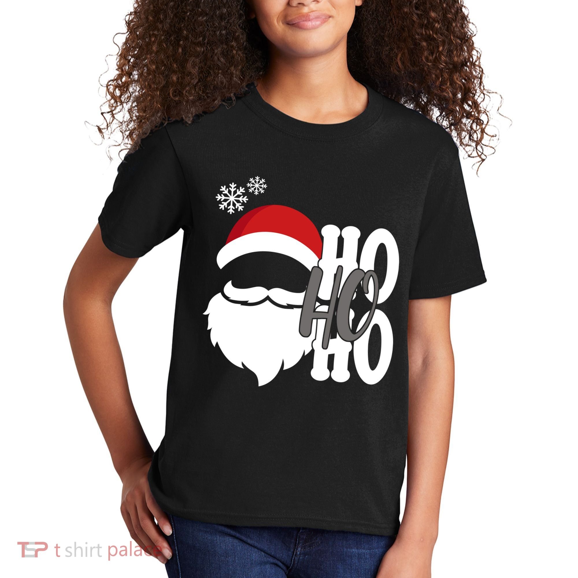Ho Ho Ho Santa Claus Cozy Christmas Kids T-Shirt