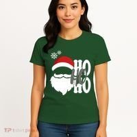 Ho Ho Ho Santa Claus Cozy Christmas Women's T-Shirt thumb 4