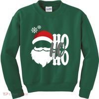 Ho Ho Ho Santa Claus Cozy Christmas Kids Sweatshirt thumb 0