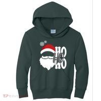 Ho Ho Ho Santa Claus Cozy Christmas Kids Hoodie thumb 0