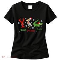 Heaux Heaux Heaux Cajun Christmas Crawfish Pelican Alligator Women's T-Shirt thumb 0