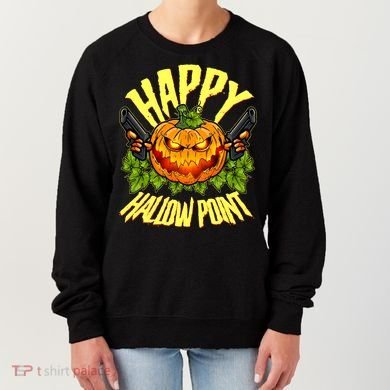 Halloween Happy Hallow Point Pumpkin Gunner Women's Sweatshirt
