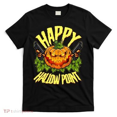 Halloween Happy Hallow Point Pumpkin Gunner T-Shirt