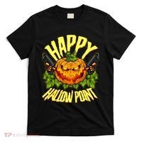 Halloween Happy Hallow Point Pumpkin Gunner T-Shirt thumb 0