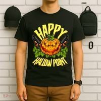 Halloween Happy Hallow Point Pumpkin Gunner T-Shirt thumb 6