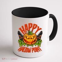 Halloween Happy Hallow Point Pumpkin Gunner Coffee Mug thumb 1