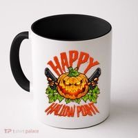 Halloween Happy Hallow Point Pumpkin Gunner Coffee Mug thumb 0