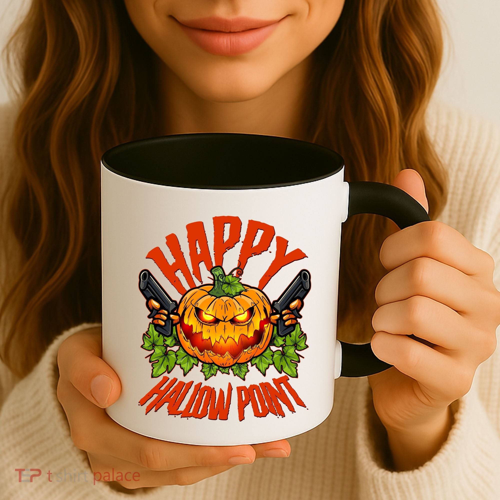 Halloween Happy Hallow Point Pumpkin Gunner Coffee Mug
