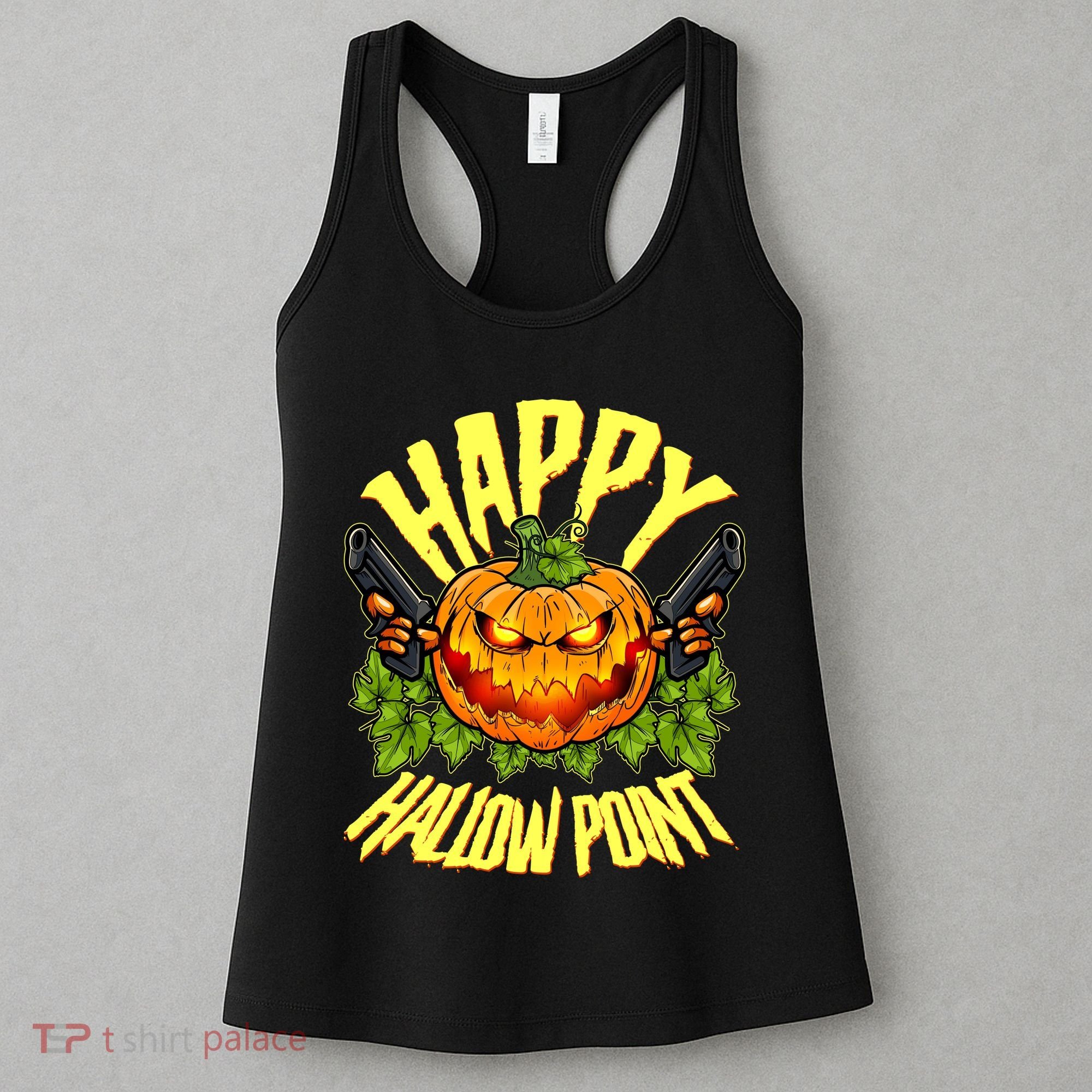 Halloween Happy Hallow Point Pumpkin Gunner Women's Tank Top