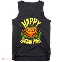 Halloween Happy Hallow Point Pumpkin Gunner Tank Top thumb 0