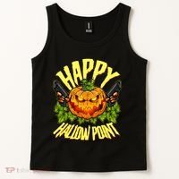 Halloween Happy Hallow Point Pumpkin Gunner Tank Top thumb 2