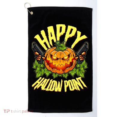 Halloween Happy Hallow Point Pumpkin Gunner Golf Towel