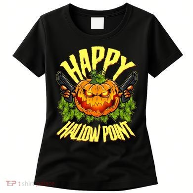 Halloween Happy Hallow Point Pumpkin Gunner Women's T-Shirt