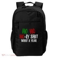 Ho Ho Holy Sh*t What A Year Funny Christmas Backpack thumb 0