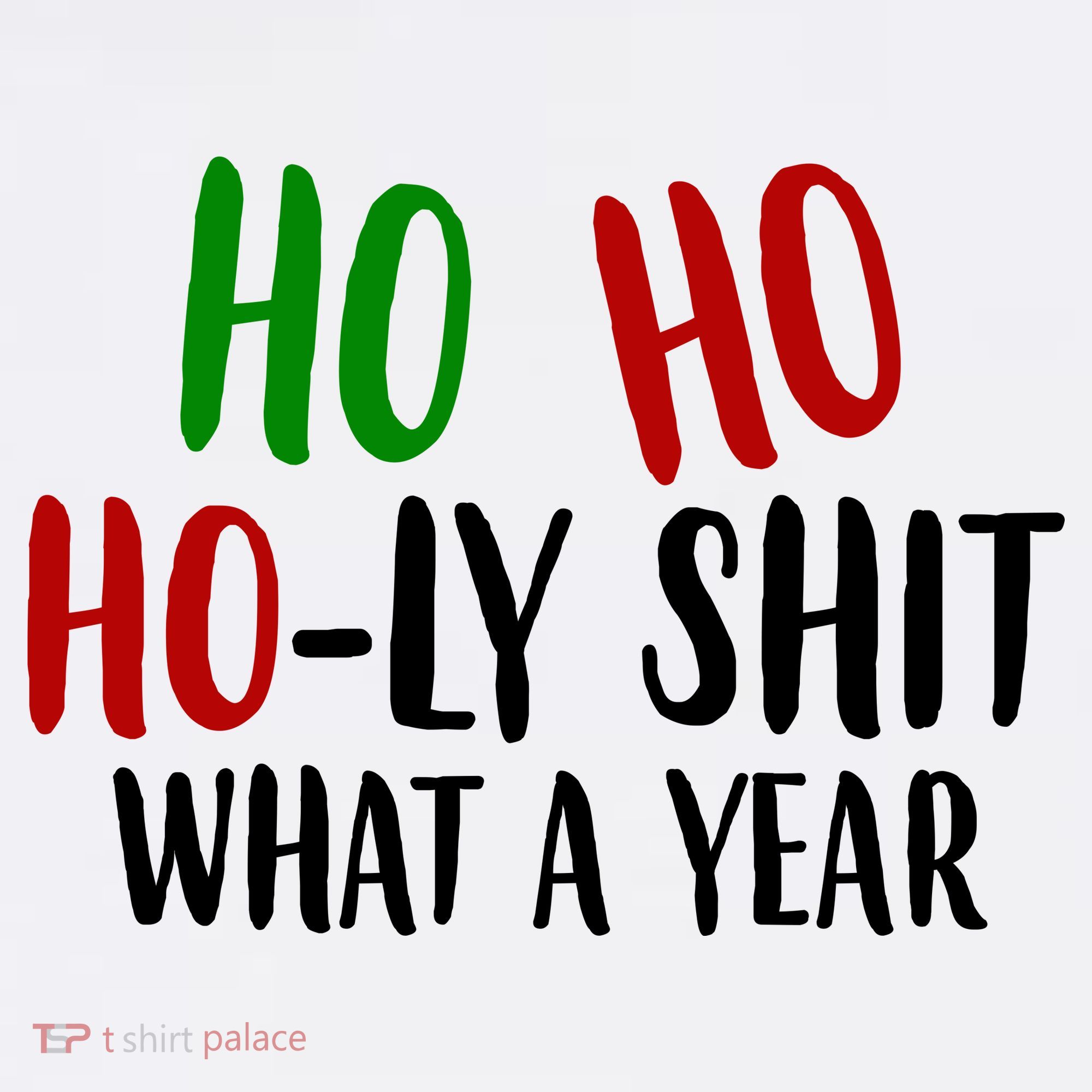Ho Ho Holy Sh*t What A Year Funny Christmas T-Shirt
