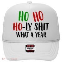 Ho Ho Holy Sh*t What A Year Funny Christmas Hat thumb 0