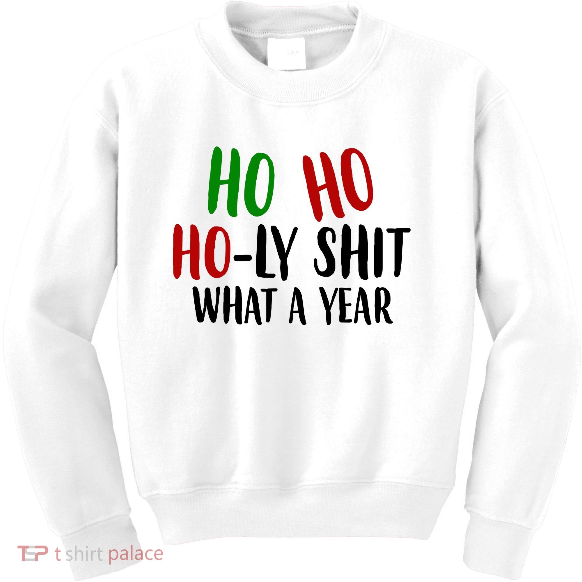Ho Ho Holy Sh*t What A Year Funny Christmas Kids Sweatshirt