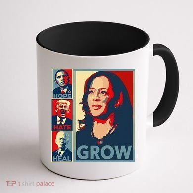 Hope Hate Heal Grow Coffee Mug back