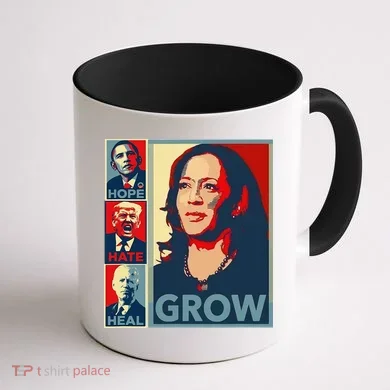 Hope Hate Heal Grow Coffee Mug back
