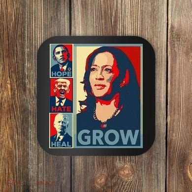 Hope Hate Heal Grow Coaster