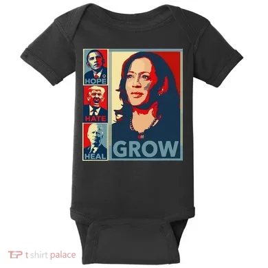 Hope Hate Heal Grow Baby Bodysuit
