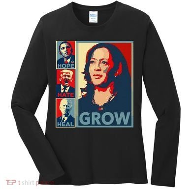 Hope Hate Heal Grow Women's Long Sleeve Shirt