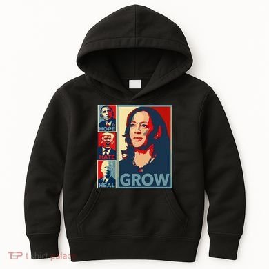 Hope Hate Heal Grow Kids Hoodie
