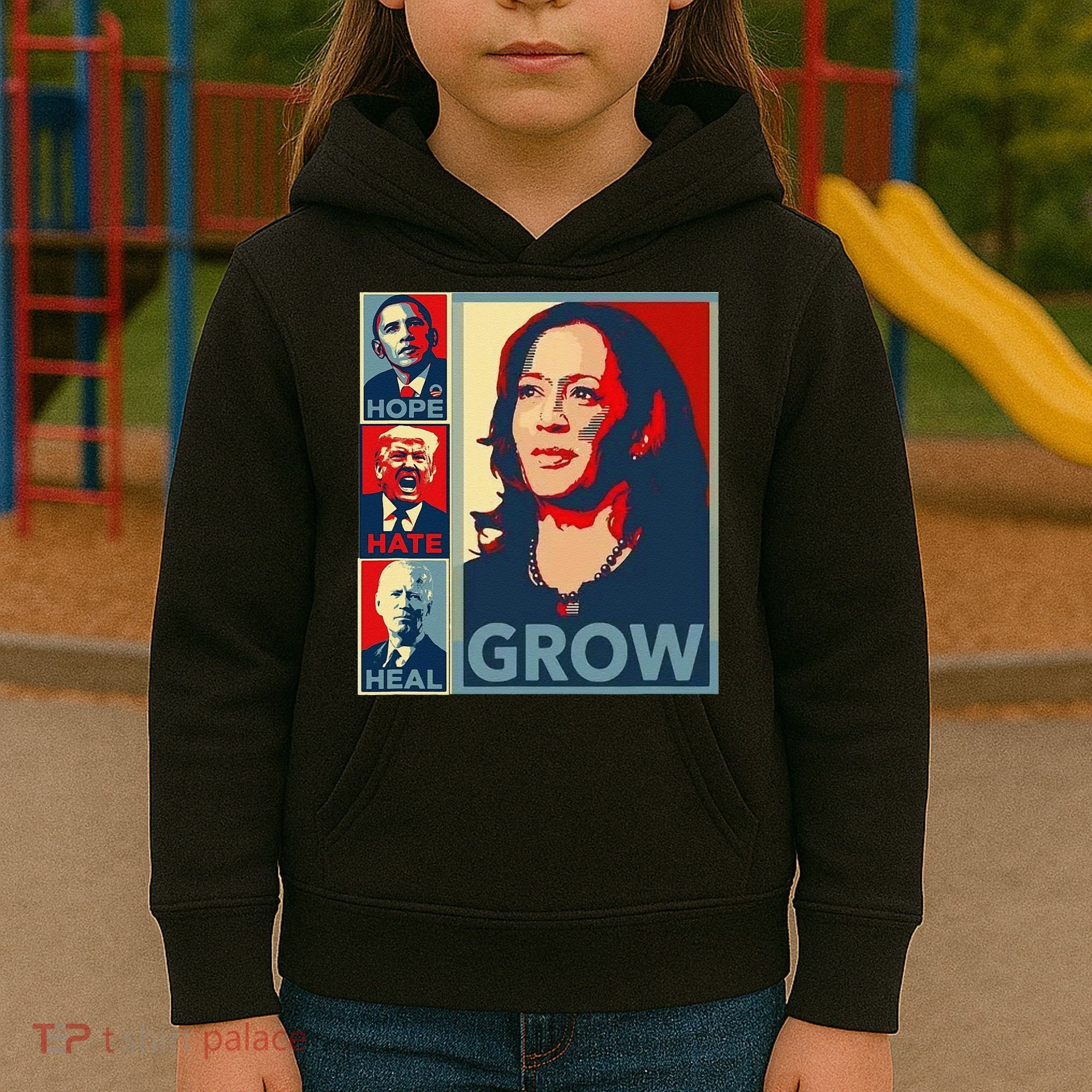 Hope Hate Heal Grow Kids Hoodie