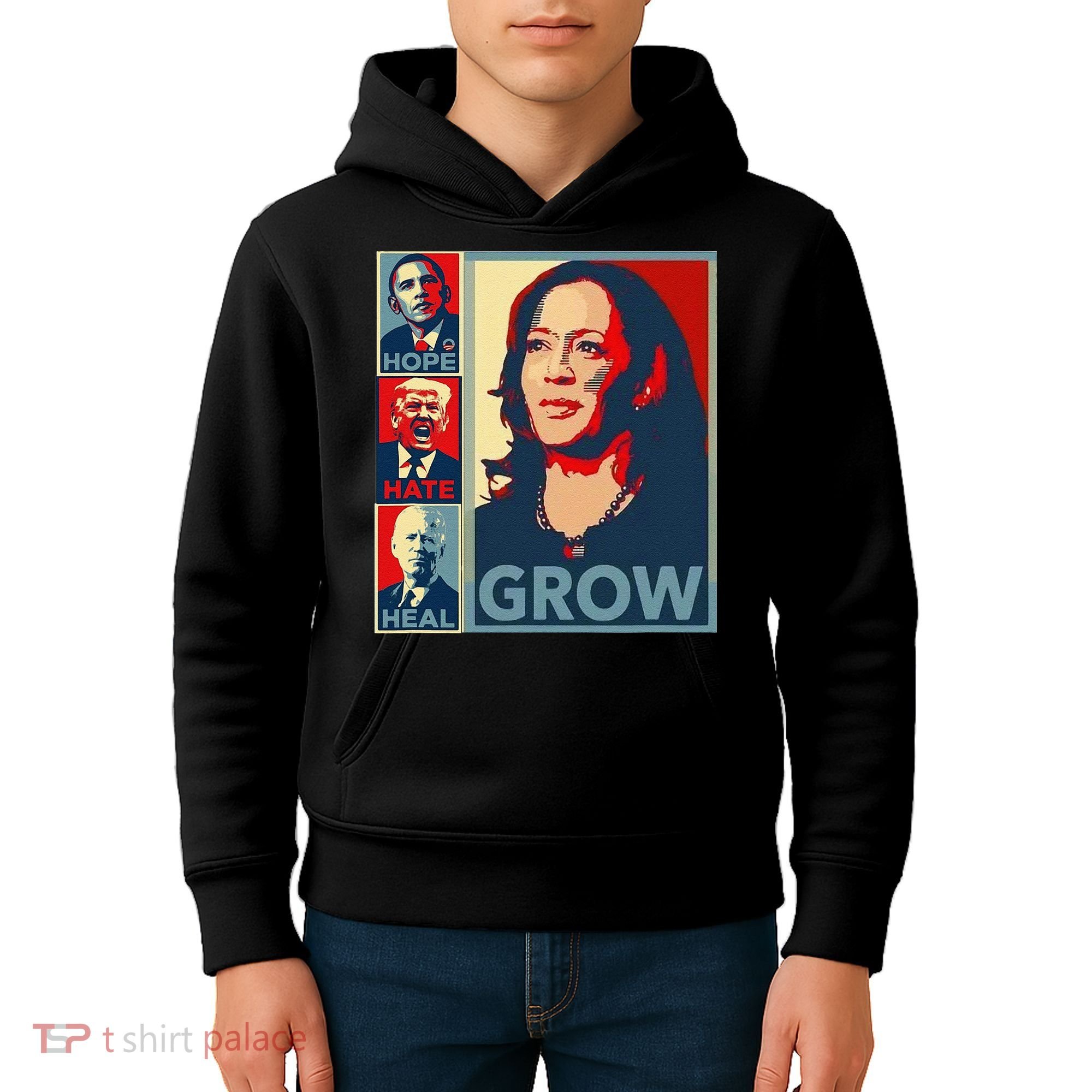 Hope Hate Heal Grow Kids Hoodie